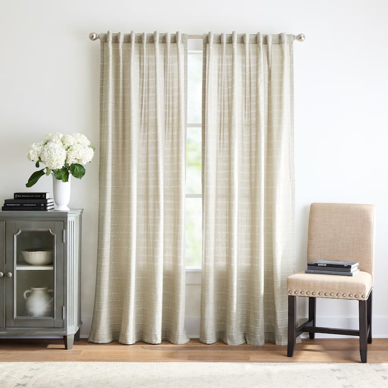 Martha Stewart Ava Curtain Panel Pair - 84-in - Sage