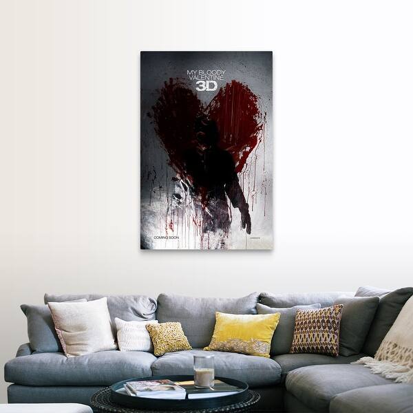 Shop My Bloody Valentine 3 D Movie Poster Canvas Wall Art On