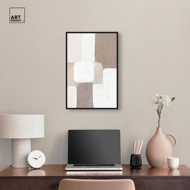 Stucco Squares I Canvas by Art Remedy