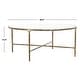 preview thumbnail 17 of 39, SAFAVIEH Couture Jessa Round Metal Coffee Table - 36"W x 36"D x 15"H