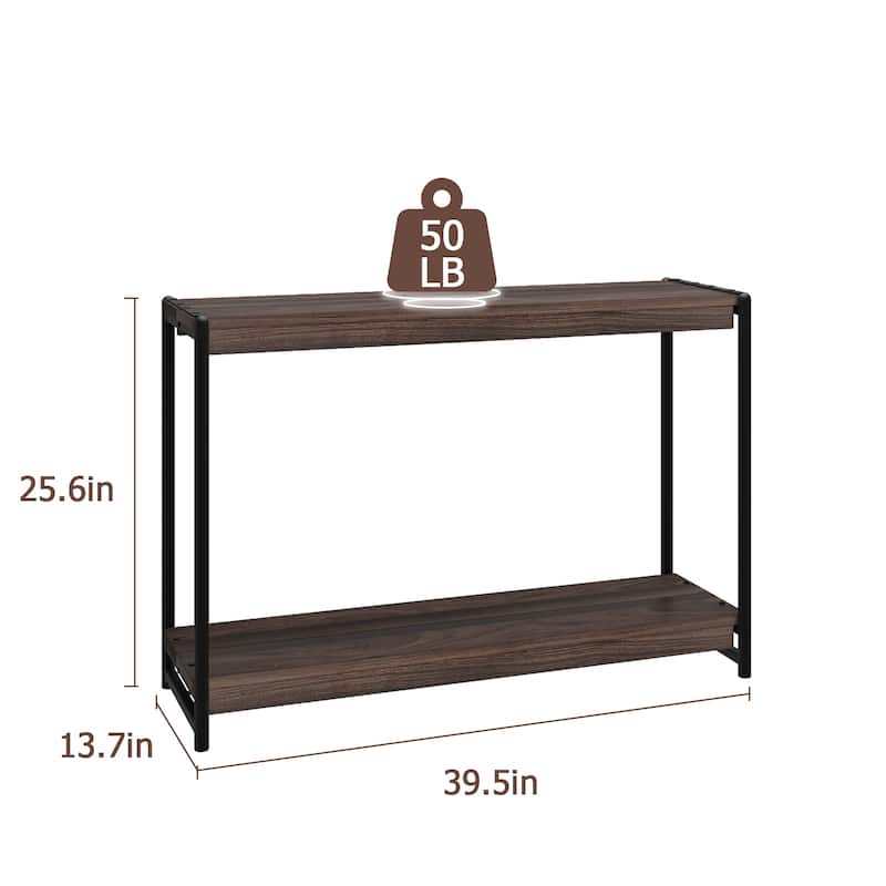 Entryway Table 39.5" Console Table with Storage