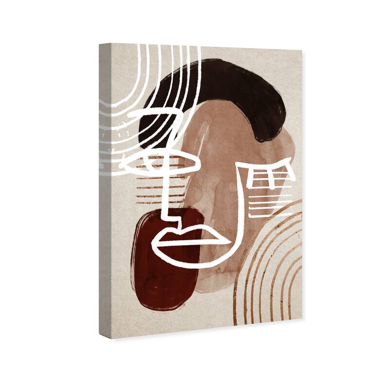 Wynwood Studio Abstract Lost in Abstracts White and Mid-Century Modern Wall Art Canvas Print