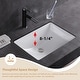 preview thumbnail 10 of 10, CB HOME 20'' x 14'' Undermount Bathroom Vanity Sink, Rectangle White Ceramic Bathroom Sink-(20-5/8''x14-1/2''x8-1/4'')