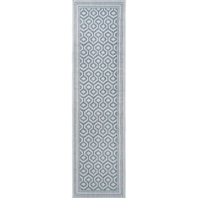 JONATHAN Y Aveiro Diamond Trellis Indoor/Outdoor Area Rug - 2 X 10