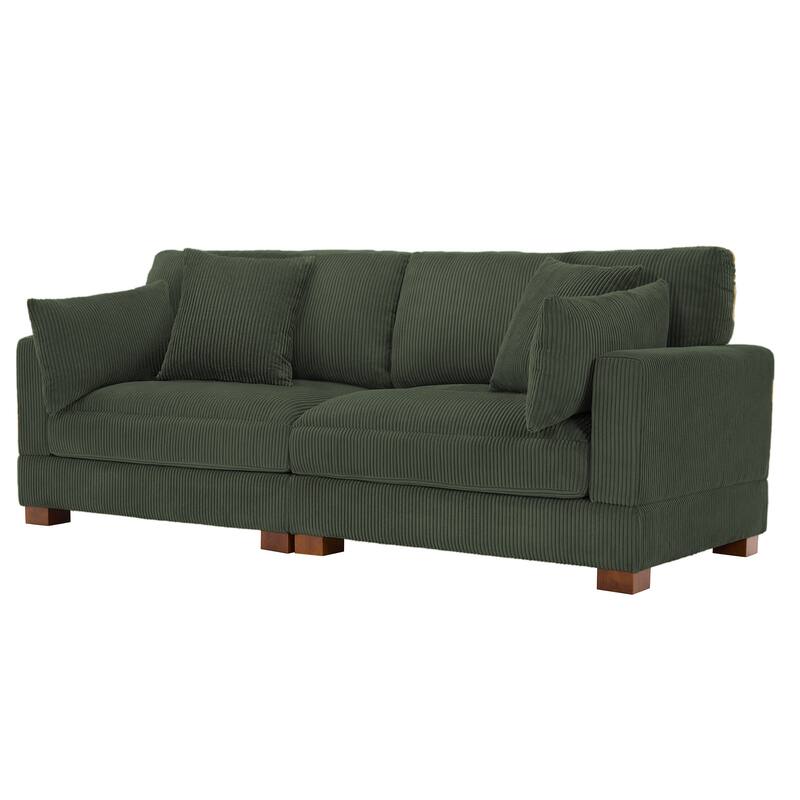 Sectional Sofa Set Modular Couch with Ottomans