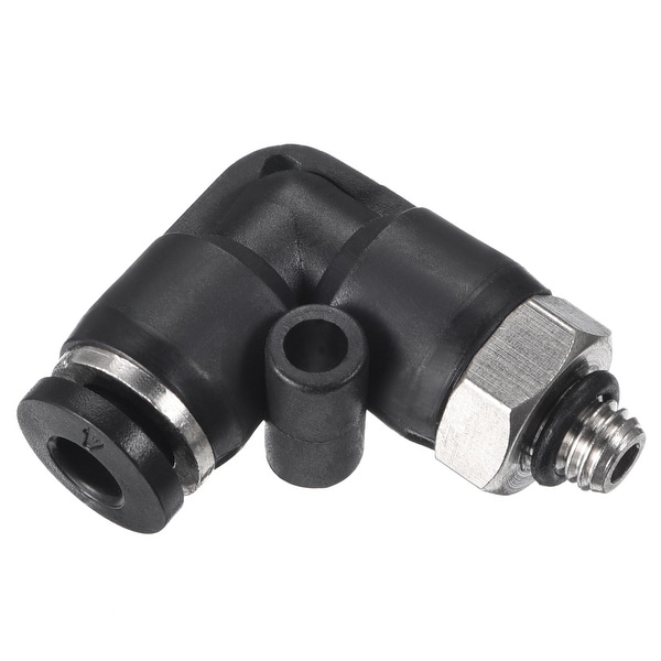 PL4-M5 Push to Connect Tube Fitting, 5/32" Tube OD x M5 Thread 4pcs - 5/32" OD x M5