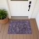 preview thumbnail 101 of 101, Machine Washable Indoor/ Outdoor Global Inver Chantille Rug Plum - 1'8" x 2'6"