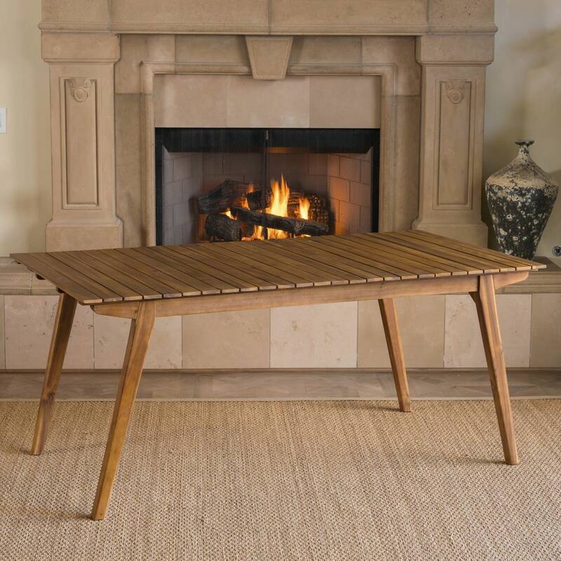 Outdoor 69" Solid Wood Dining Table
