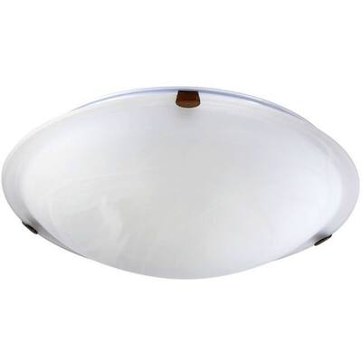 Quorum International 3 Light 16" Wide Semi-Flush Bowl Ceiling Fixture