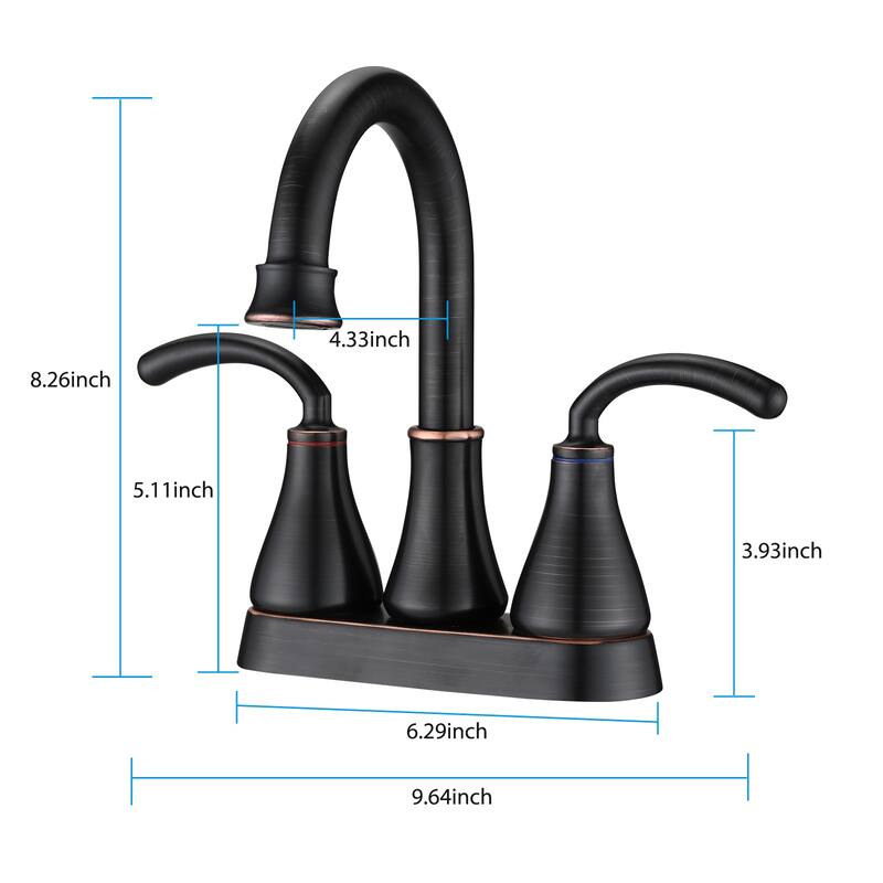 2-Handle Bathroom Sink Faucet