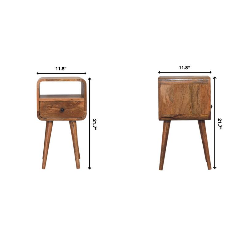 Mini Oak-ish Curve nightstand