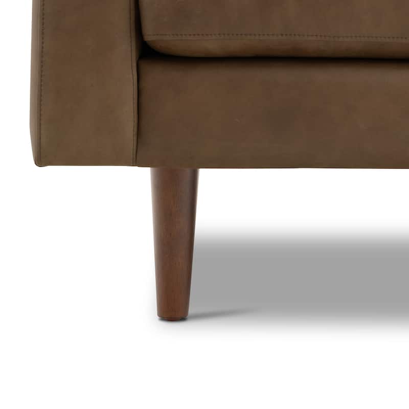 Poly & Bark Napa 72" Apartment Sofa - Full Grain Genuine Italian Leather