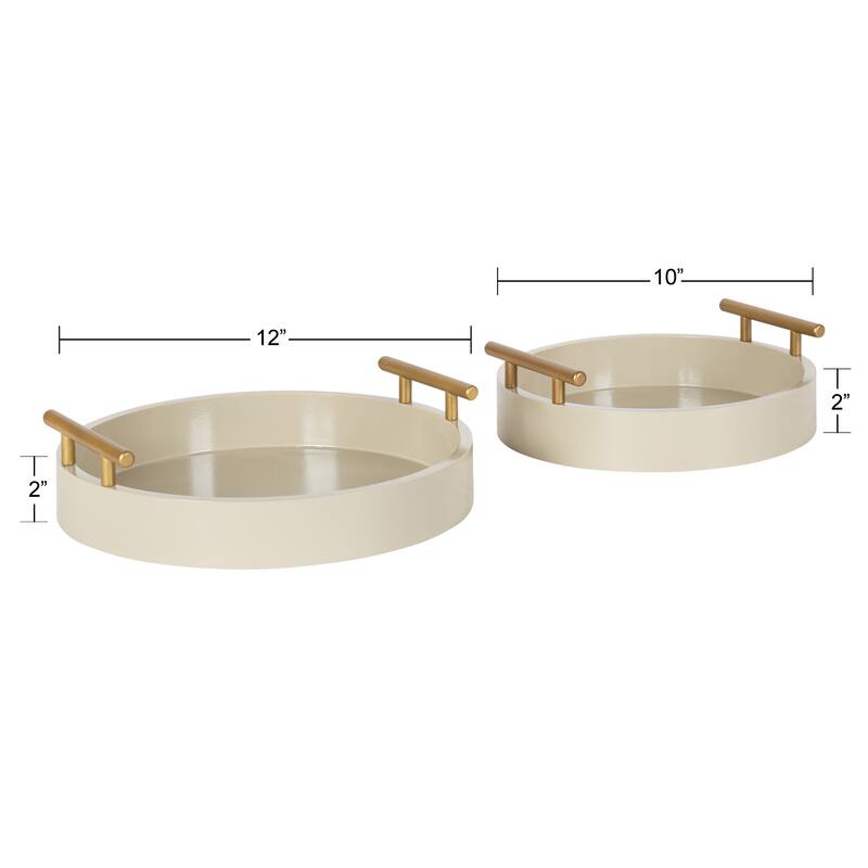 Kate and Laurel Lipton Round Tray Set