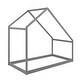 preview thumbnail 16 of 27, Twin Size House Bed Frame with Semi-Enclosed Design, Perfect for Kids