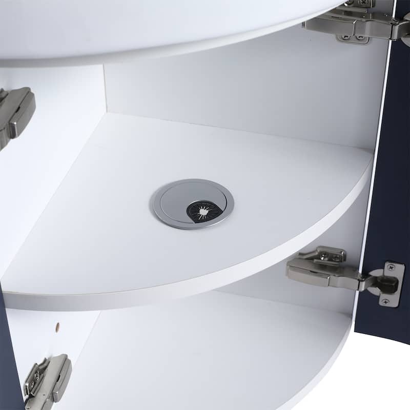 Corner Bathroom Vanity Sink Combo for Small Space
