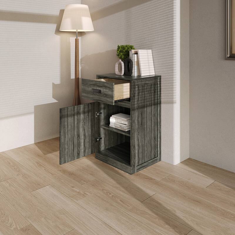 CraftPorch Mid Century Modern Door Cabinet - N/A