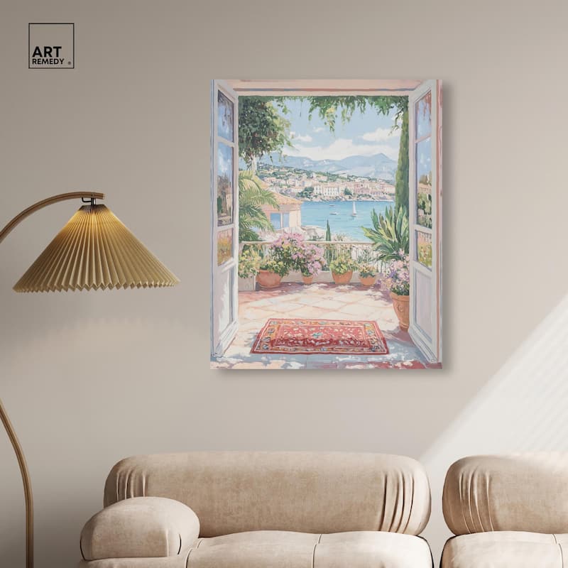 Room with a View Canvas by Art Remedy, Gallery Wrapped