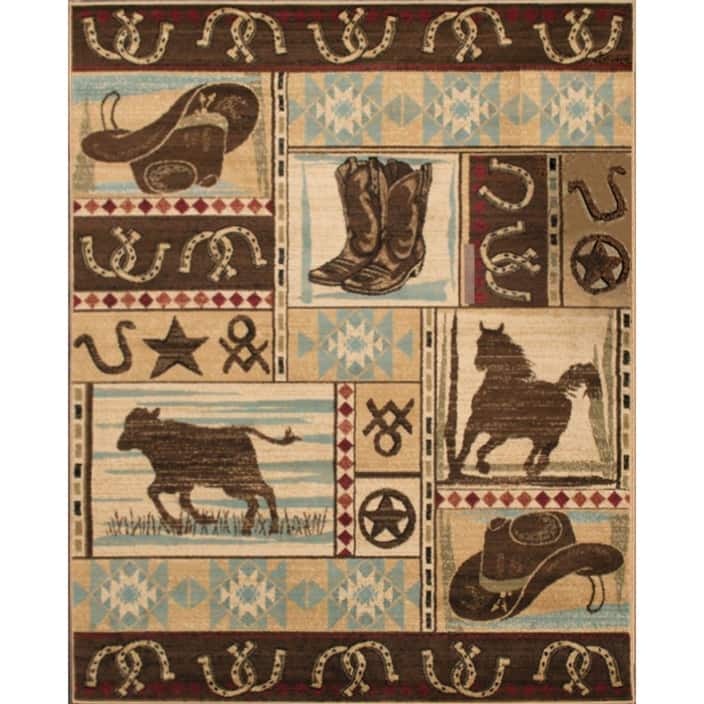 Hearthside Desperado Western Rodeo Area Rug