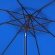 preview thumbnail 20 of 34, SAFAVIEH Milan 9ft Round Outdoor Patio Umbrella with Fringe Trim - UV Resistant, Crank Lift & Button Tilt