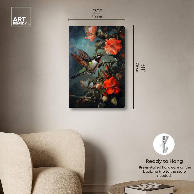 Whirring Wings II Canvas by Art Remedy, Gallery Wrapped