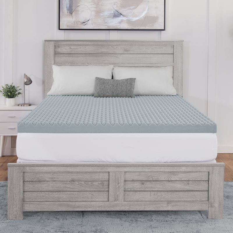 Dream Serenity Peak Comfort Memory Foam Mattress Topper - Twin - 2 Inch