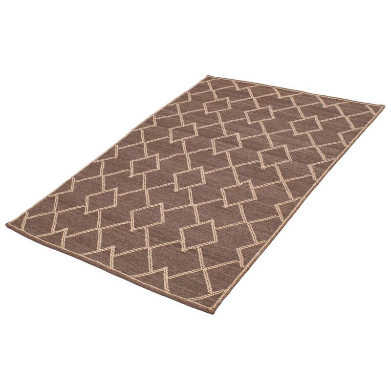 Marrakech Brown Kilim 5'3" x 7'11" - 5'3 x 7'11