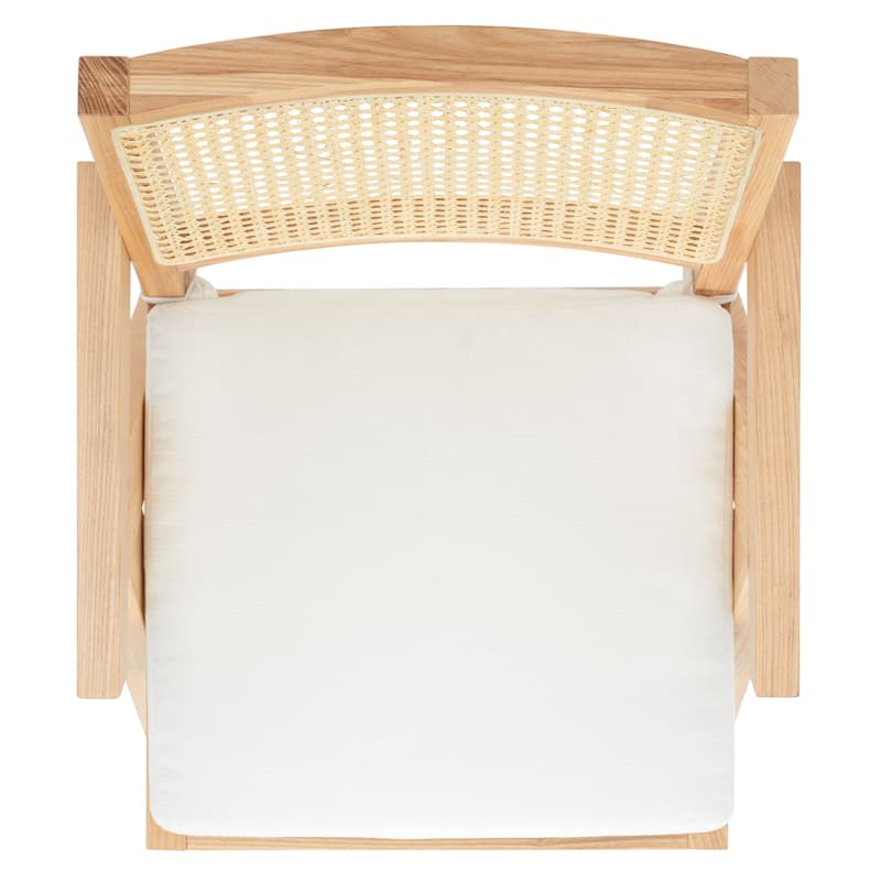 SAFAVIEH Couture Maiju Rattan Arm Chair - 21 In. W x 23 In. D x 34 In. H - 21Wx23Dx34H