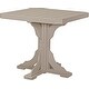 preview thumbnail 39 of 43, Poly Lumber Square Table Counter Height - Weatherwood