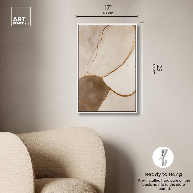 Taupe Terrain I Canvas by Art Remedy