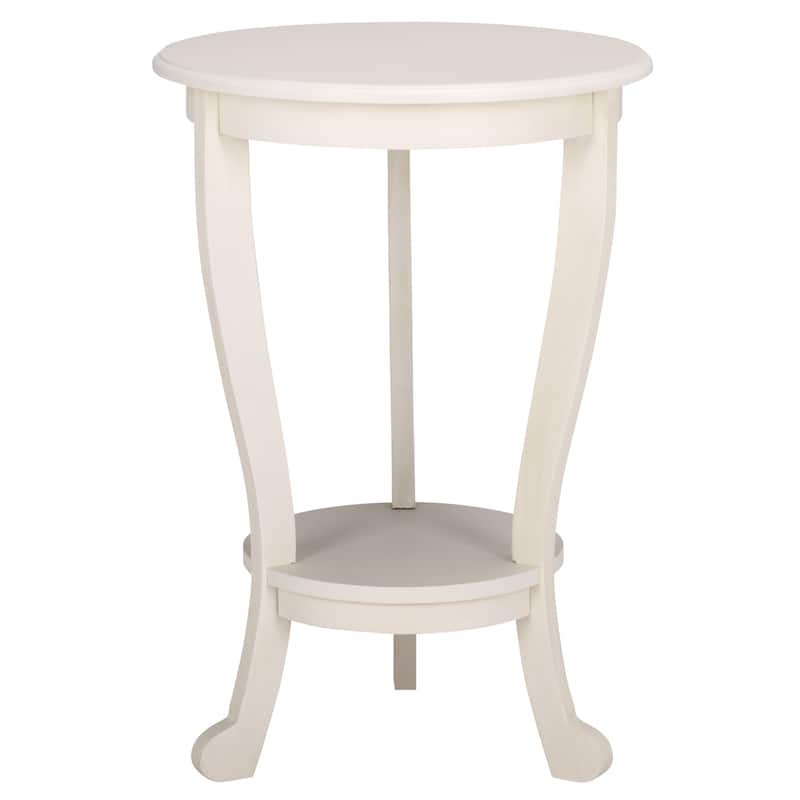 SAFAVIEH Carlotta Grey Pedestal Side Table - 18.1" x 18.1" x 26" - 18"W x 18"D x 26"H
