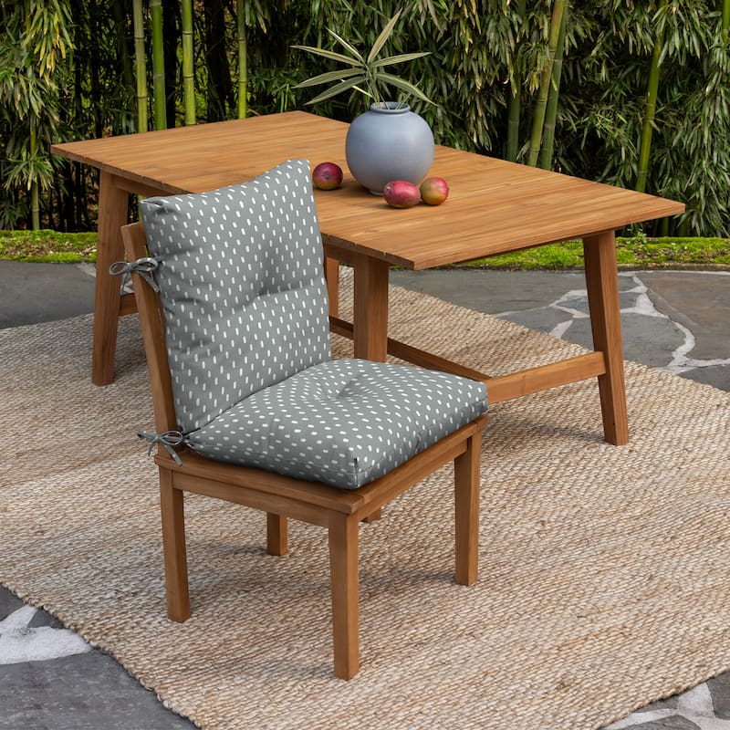 ARDEN earthFIBER Plush Modern Tufted Polyfill Dining Chair Cushion, Set of 2