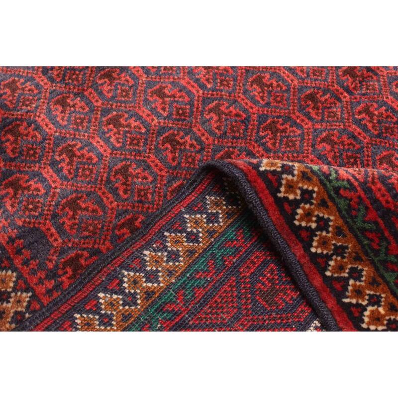 ECARPETGALLERY Hand-knotted Teimani Red Wool Rug - 2'11 x 4'8