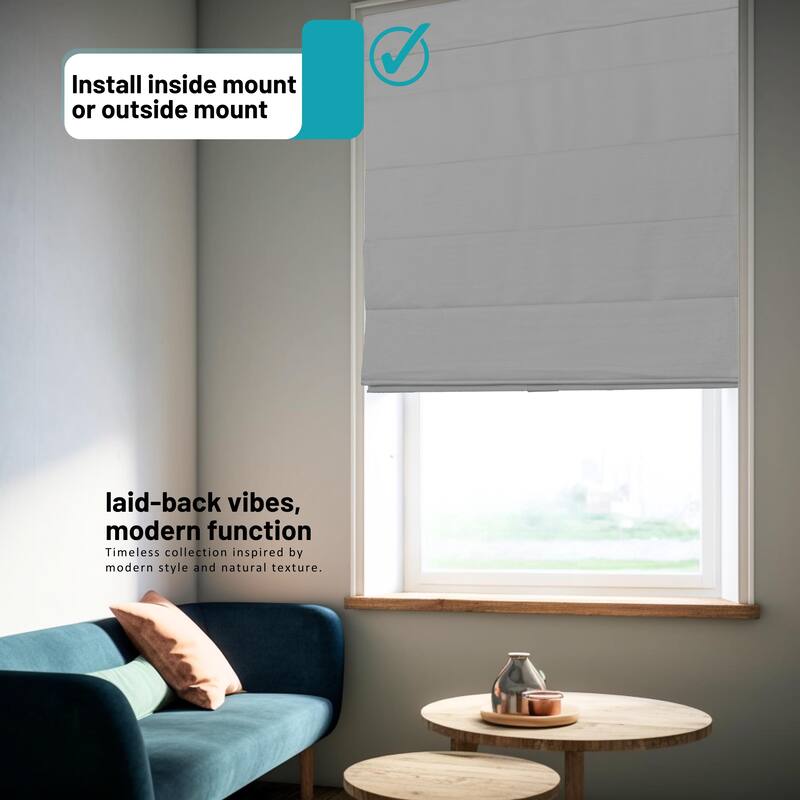 CHICOLOGY Cordless Roman Shades, Privacy Window Blinds for Home