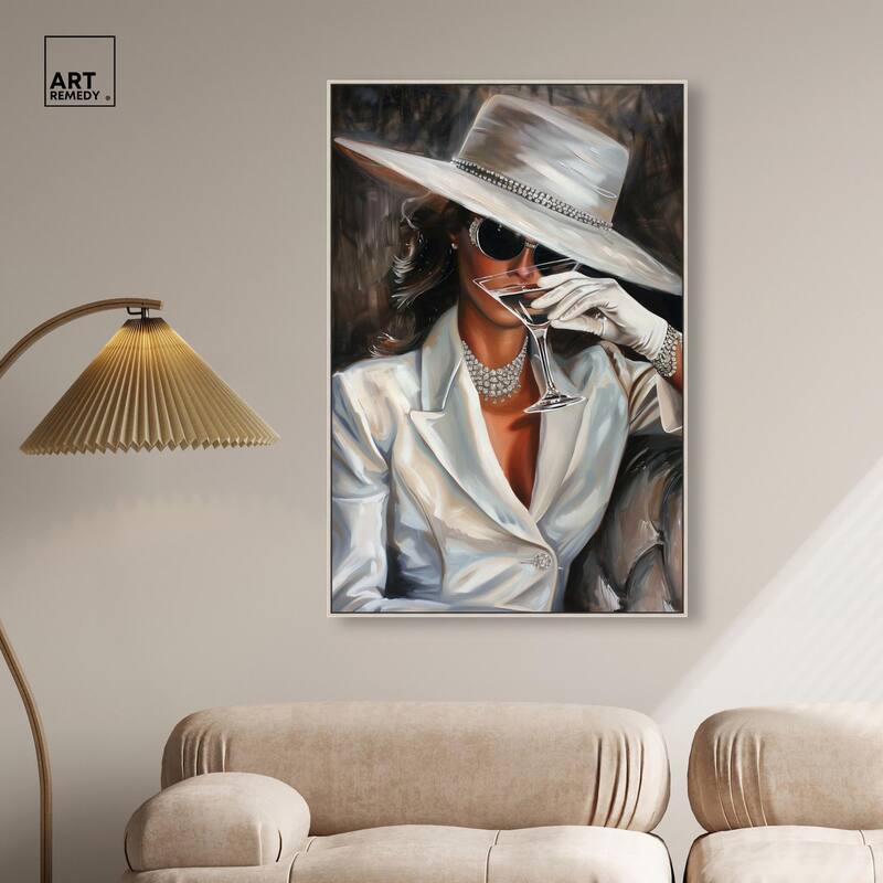 Time for a Martini Canvas by Art Remedy