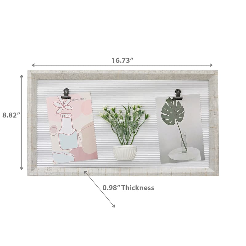 MDF Collage Clip Frame With Faux Plants 4X6