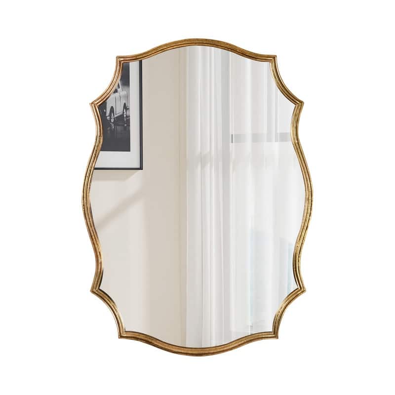 Gold Metal Frame Wall Mirror - 35.43"×25.2"