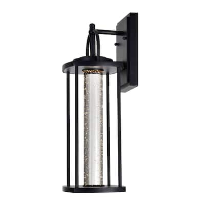 Greenwood LED Outdoor Black Wall Lantern