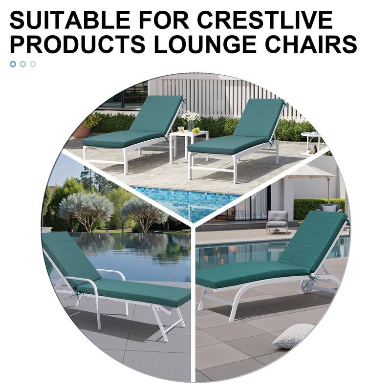 Outdoor Patio Chaise Lounge Chair Cushion