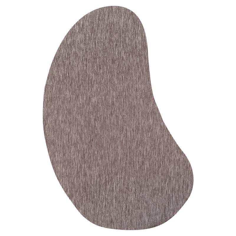 JONATHAN Y Evan Modern Rustic Organic Curve Indoor/Outdoor Shaped Area Rug