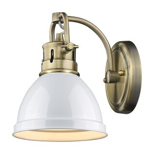 Golden Lighting Duncan Single Light 9" Tall Bathroom Sconce