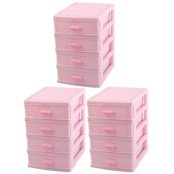 6-layer storage Drawers Storage Bins & Boxes Plastic Storage Cabinet Pink  NEW