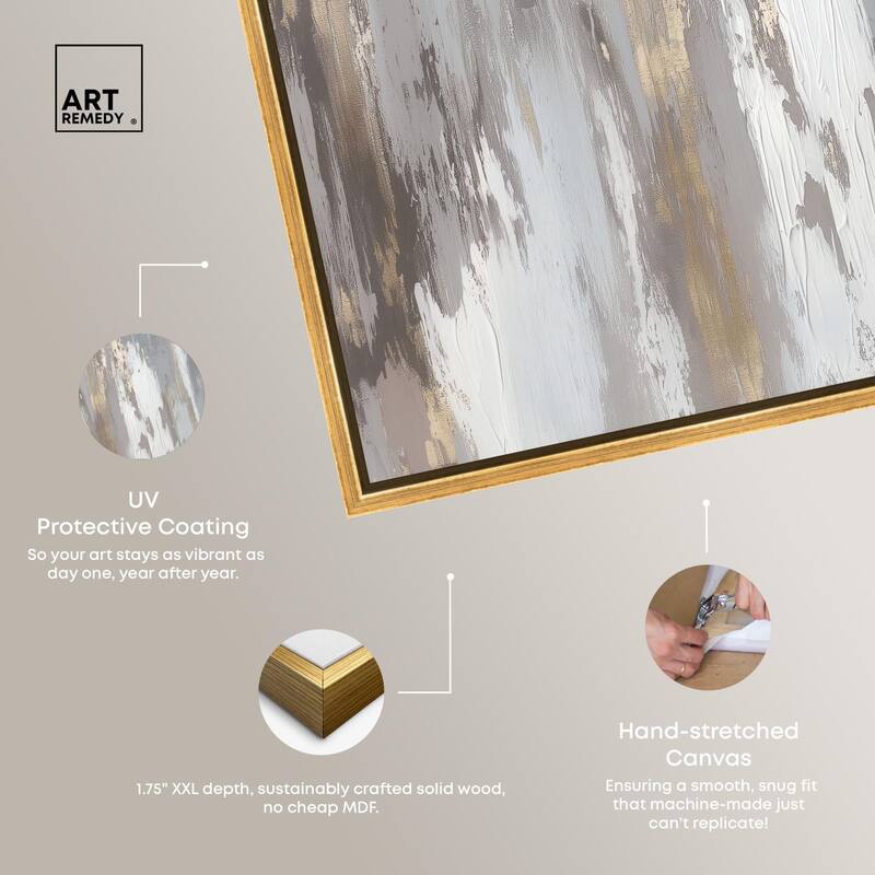 Flooding Gold I Canvas by Art Remedy
