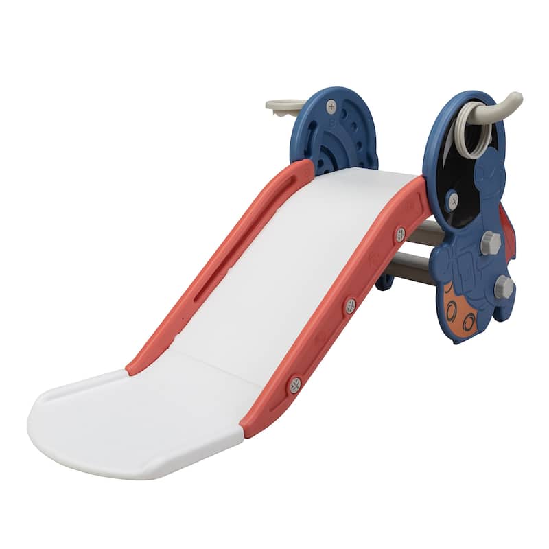 Toddler Slide for Indoor Use - Red+Blue