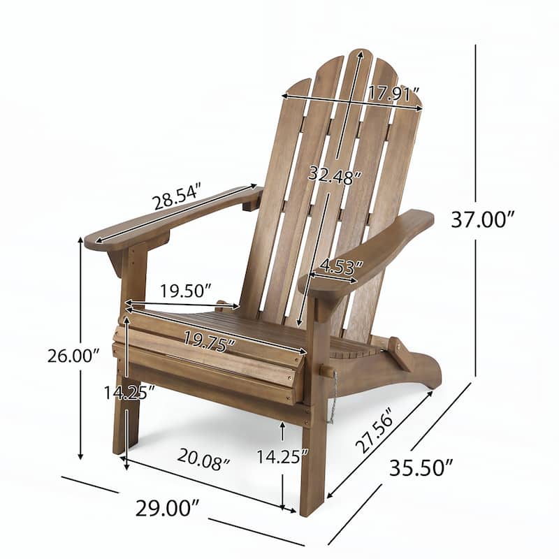 outdoor FOLDABLE ADIRONDACK CHAIR