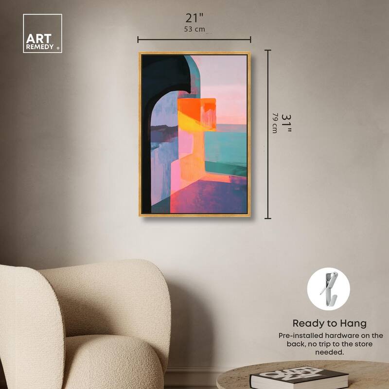 Color Blocks III Canvas by Art Remedy