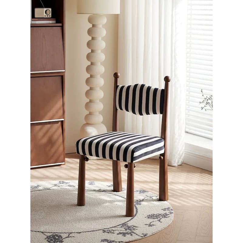 Bol Sant Dining Chair - Black White