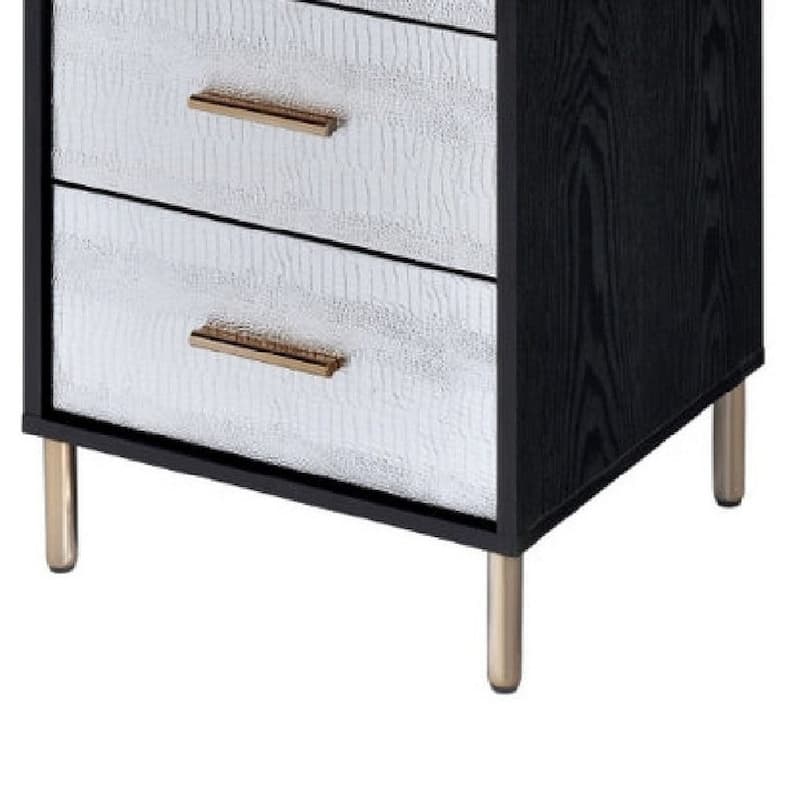 45 Inch 5 Drawer Jewelry Storage Chest, Gold Legs