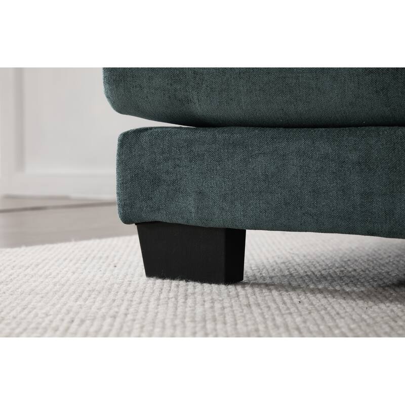 GDFStudio - U Shaped 110" Chenille Modular Cloud Sectional Couches