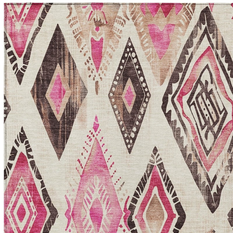 HomeRoots Aztec Transitional Rectangle Outdoor Rug