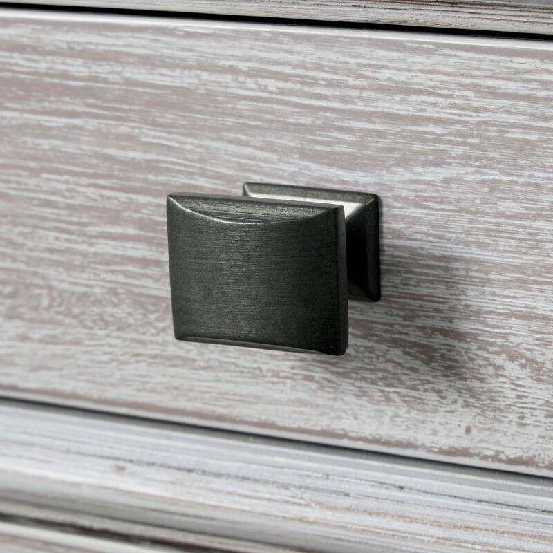 Furniture of America Eleanor Modern Rustic Weathered Grey 5-Piece Solid Wood Bedroom Set with Dentil Molding